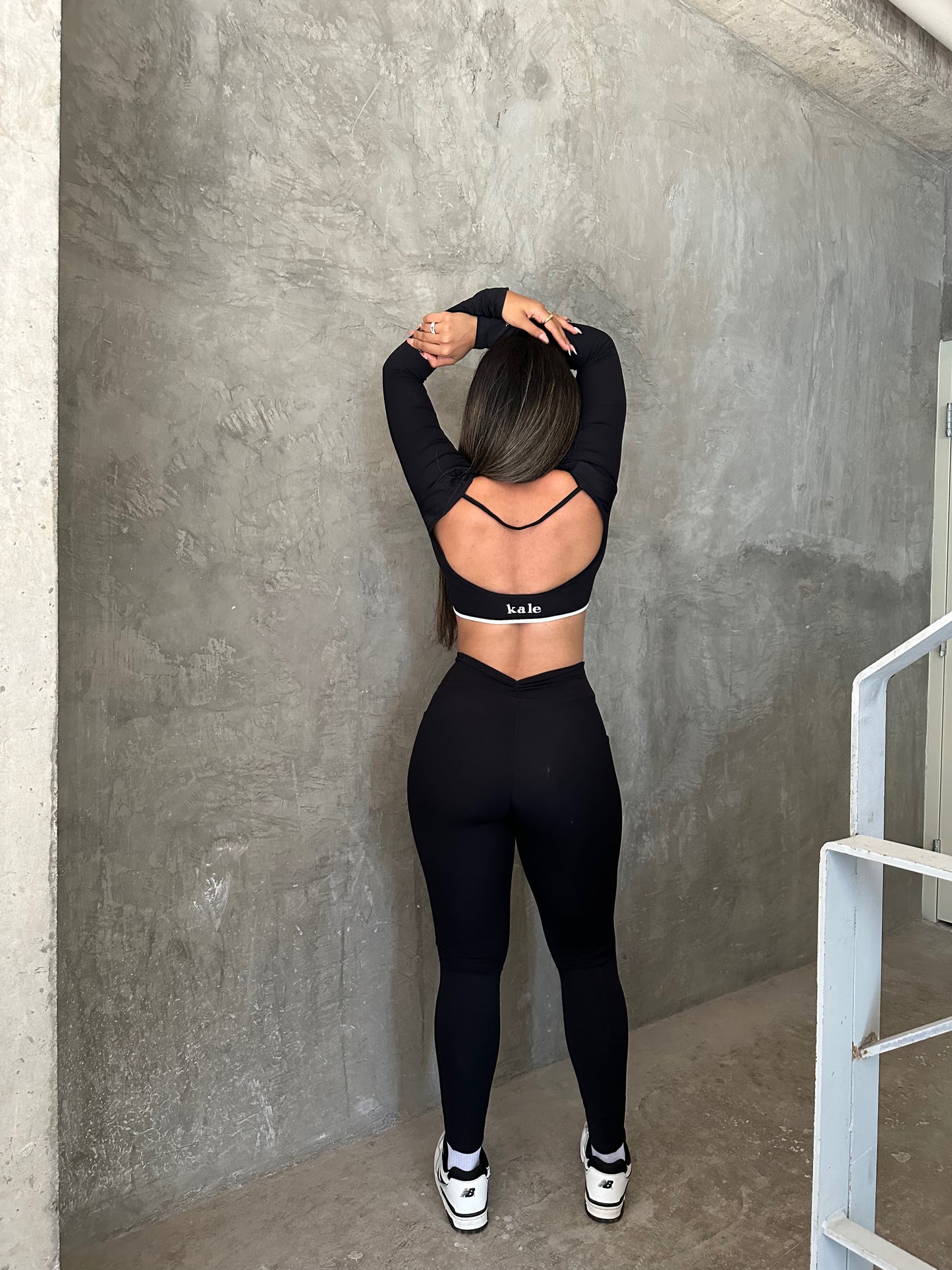 Contrast Double Top con Leggings